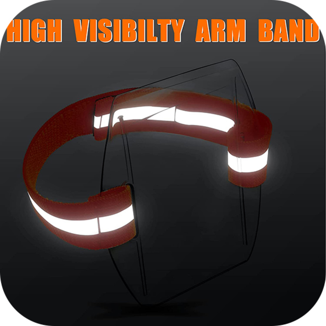 Hi Vis Orange Safety Armband image 2